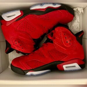 Nike Air Jordan 6 red size 7y